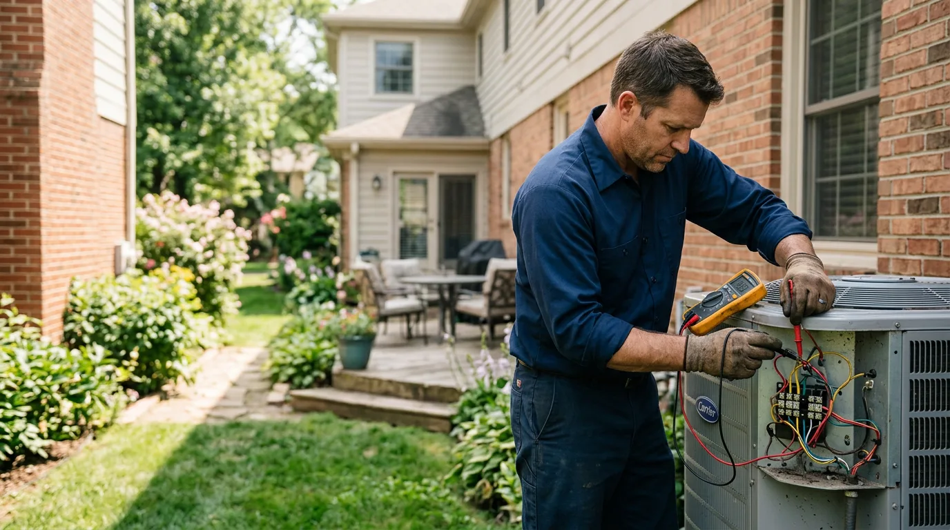 HVAC technician working near Newport, NH